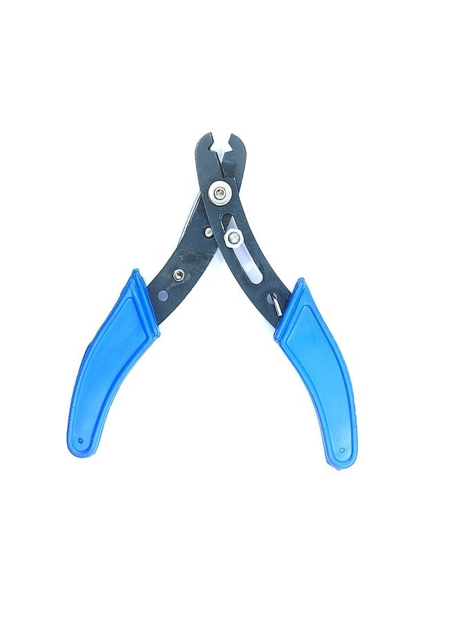 PERFECT TECH أداة تجريد الأسلاك من بيرفكت تك، 5 بوصات | كماشة تجريد الأسلاك | عازل الأسلاك | قاطع أسلاك يدوي | قاطع كابلات | متعددة الاستخدامات ومتينة | للاستخدام الاحترافي | (أزرق وأسود) (1) - Image 3